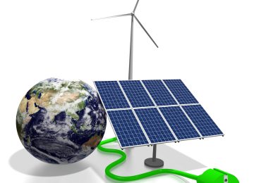 Renewable energy concept - 3D illustration